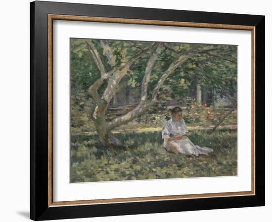 Nettie Reading, C.1894-Theodore Robinson-Framed Giclee Print