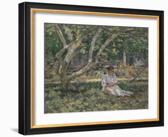 Nettie Reading, C.1894-Theodore Robinson-Framed Giclee Print