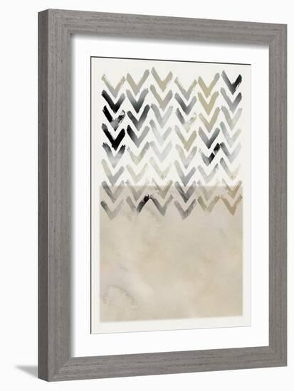 Netural Chevron-Carol Robinson-Framed Art Print