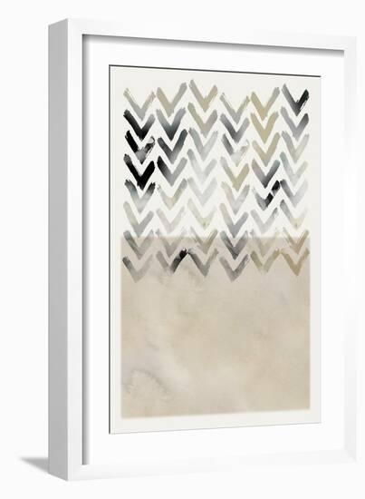 Netural Chevron-Carol Robinson-Framed Art Print