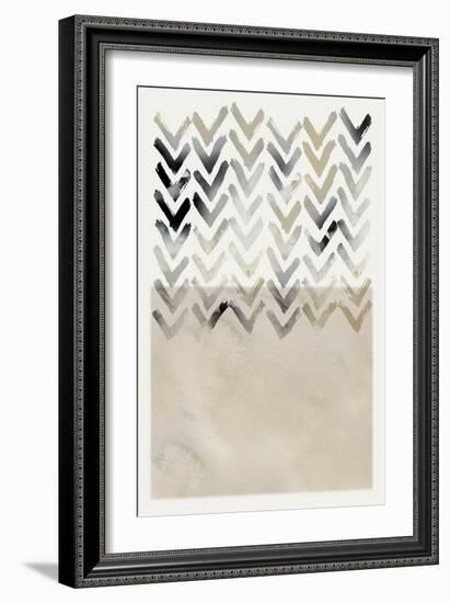 Netural Chevron-Carol Robinson-Framed Art Print