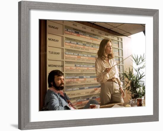 Network, Darryl Hickman, Faye Dunaway, 1976-null-Framed Photo