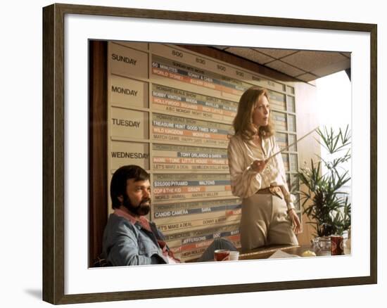 Network, Darryl Hickman, Faye Dunaway, 1976-null-Framed Photo