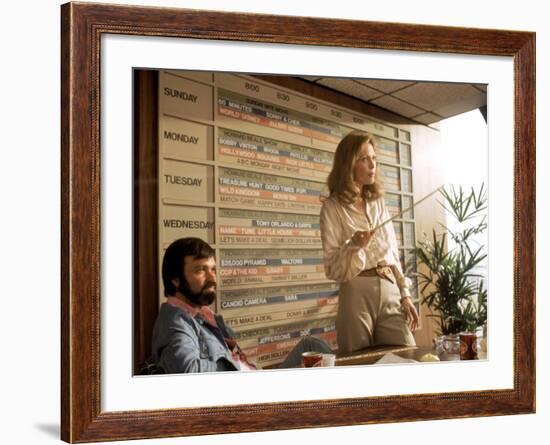 Network, Darryl Hickman, Faye Dunaway, 1976-null-Framed Photo