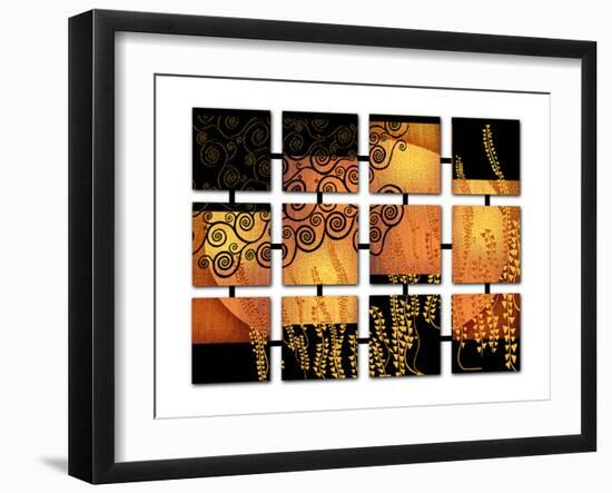 Networked Klimt-Michael Timmons-Framed Art Print