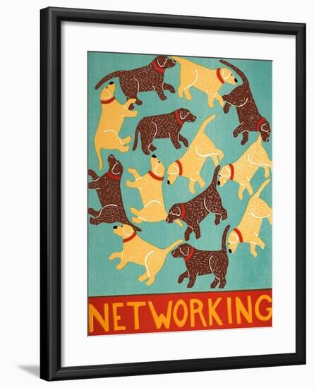 Networking Choc-Stephen Huneck-Framed Giclee Print