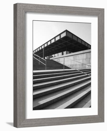 Neue Nationalgalerie (By Mies Van Der Rohe), Berlin, Germany-Jon Arnold-Framed Photographic Print