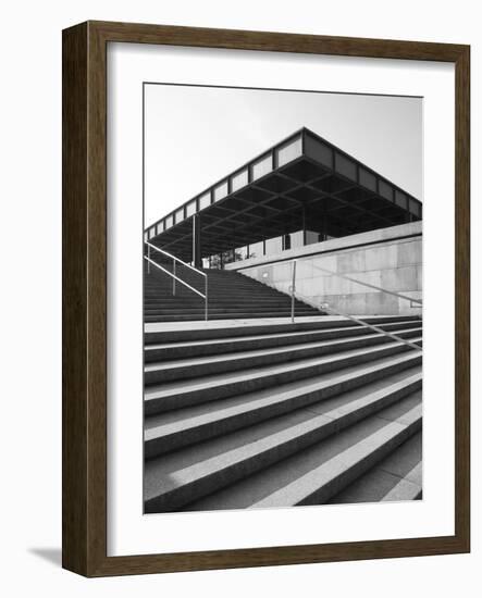 Neue Nationalgalerie (By Mies Van Der Rohe), Berlin, Germany-Jon Arnold-Framed Photographic Print