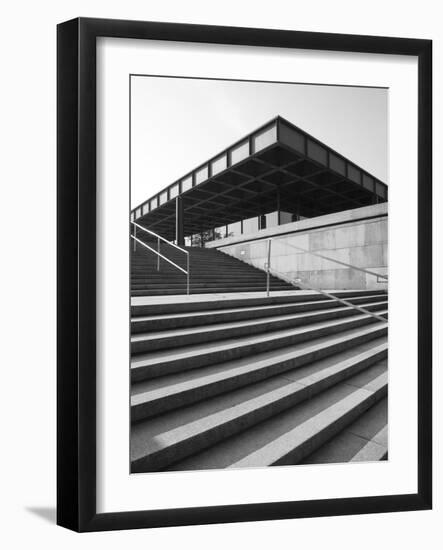 Neue Nationalgalerie (By Mies Van Der Rohe), Berlin, Germany-Jon Arnold-Framed Photographic Print