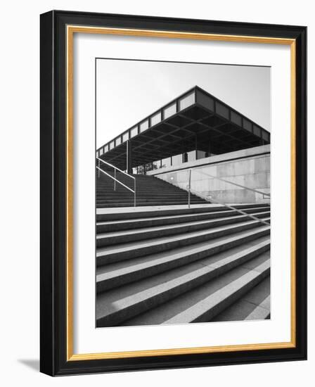 Neue Nationalgalerie (By Mies Van Der Rohe), Berlin, Germany-Jon Arnold-Framed Photographic Print