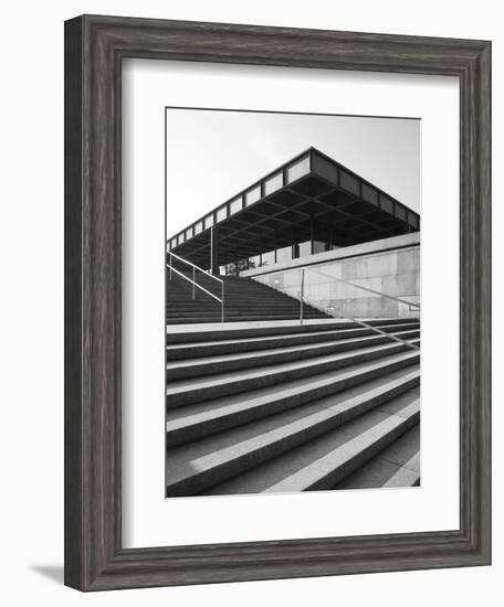 Neue Nationalgalerie (By Mies Van Der Rohe), Berlin, Germany-Jon Arnold-Framed Photographic Print