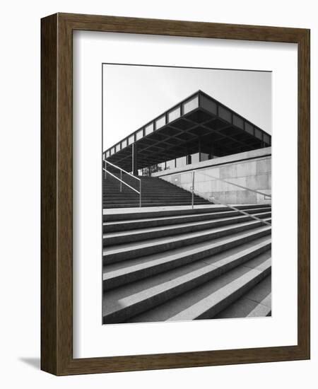 Neue Nationalgalerie (By Mies Van Der Rohe), Berlin, Germany-Jon Arnold-Framed Photographic Print