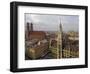 Neues Rathaus and Marienplatz from the Tower of Peterskirche, Munich, Germany-Gary Cook-Framed Photographic Print
