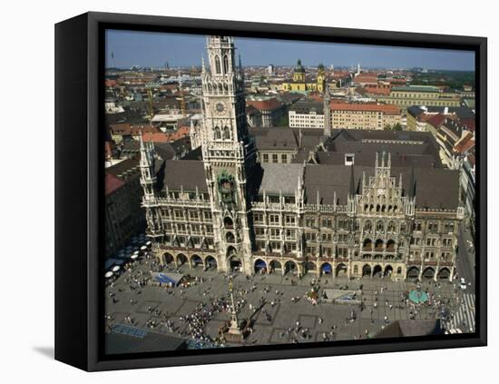 Neues Rathaus and Marienplatz, Munich, Bavaria, Germany, Europe-Ken Gillham-Framed Premier Image Canvas