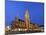 Neues Rathaus (New Town Hall), Marienplatz, at Night, Bavaria (Bayern), Germany-Gary Cook-Mounted Photographic Print
