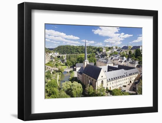 Neumunster Abbey at Lower City Grund, Grand Duchy of Luxembourg-Markus Lange-Framed Photographic Print