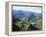 Neuschwanstein and Hohenschwangau Castles, Alpsee and Tannheimer Alps, Allgau, Bavaria, Germany-Hans Peter Merten-Framed Premier Image Canvas