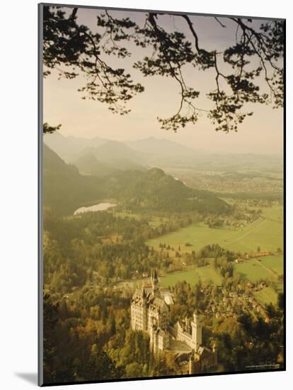 Neuschwanstein Castle, Bavaria, Germany, Europe-Charles Bowman-Mounted Photographic Print
