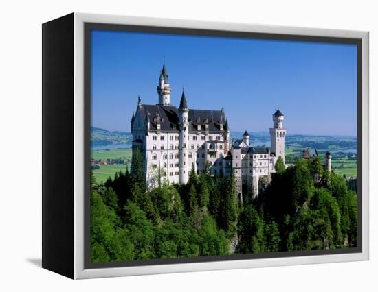 Neuschwanstein Castle, Bavaria, Germany-Steve Vidler-Framed Premier Image Canvas