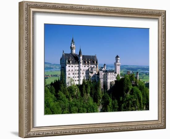 Neuschwanstein Castle, Bavaria, Germany-Steve Vidler-Framed Photographic Print