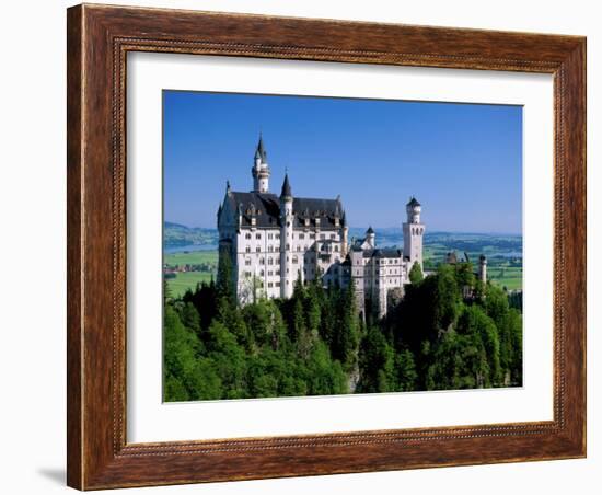 Neuschwanstein Castle, Bavaria, Germany-Steve Vidler-Framed Photographic Print