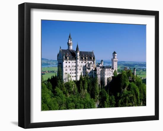 Neuschwanstein Castle, Bavaria, Germany-Steve Vidler-Framed Photographic Print