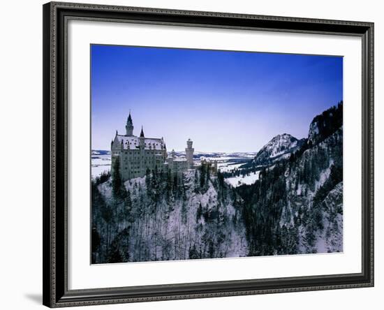 Neuschwanstein Castle, Bavaria, Germany-Walter Bibikow-Framed Photographic Print