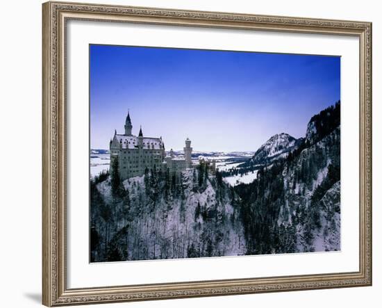 Neuschwanstein Castle, Bavaria, Germany-Walter Bibikow-Framed Photographic Print