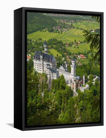 Neuschwanstein Castle, Bavaria, Germany-Alan Copson-Framed Premier Image Canvas