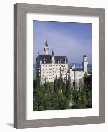 Neuschwanstein Castle, Built by King Ludwig, Fussen, Germany-Adam Jones-Framed Photographic Print