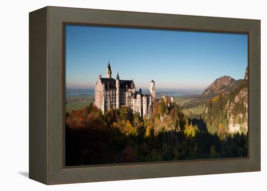 Neuschwanstein Castle in Autumn-Alex Saberi-Framed Premier Image Canvas
