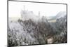 Neuschwanstein Castle in Winter, Fussen, Bavaria, Germany, Europe-Miles Ertman-Mounted Photographic Print