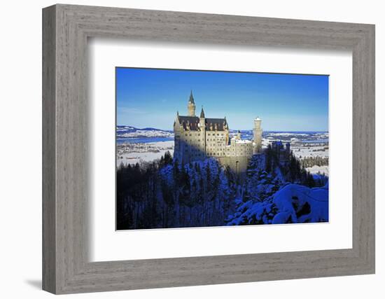 Neuschwanstein Castle near Schwangau, Allgau, Bavaria, Germany, Europe-Hans-Peter Merten-Framed Photographic Print