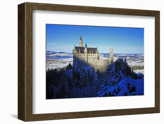 Neuschwanstein Castle near Schwangau, Allgau, Bavaria, Germany, Europe-Hans-Peter Merten-Framed Photographic Print