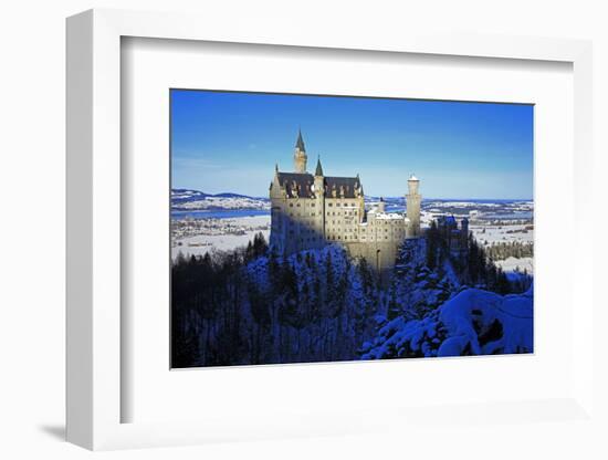 Neuschwanstein Castle near Schwangau, Allgau, Bavaria, Germany, Europe-Hans-Peter Merten-Framed Photographic Print