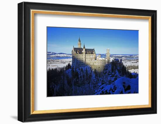 Neuschwanstein Castle near Schwangau, Allgau, Bavaria, Germany, Europe-Hans-Peter Merten-Framed Photographic Print