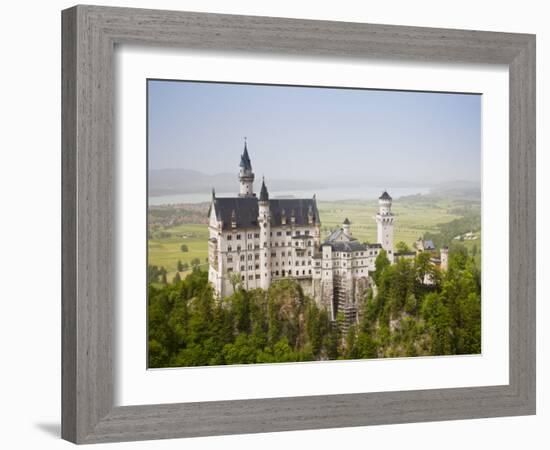 Neuschwanstein Castle, Schwangau, Deutsche Alpenstrasse, Bayern-Bavaria, Germany-Walter Bibikow-Framed Photographic Print