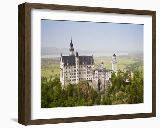 Neuschwanstein Castle, Schwangau, Deutsche Alpenstrasse, Bayern-Bavaria, Germany-Walter Bibikow-Framed Photographic Print