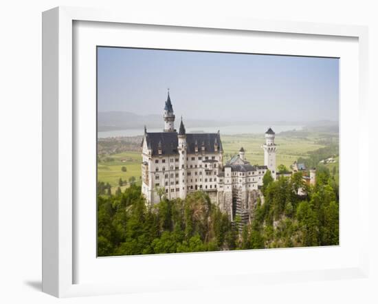 Neuschwanstein Castle, Schwangau, Deutsche Alpenstrasse, Bayern-Bavaria, Germany-Walter Bibikow-Framed Photographic Print