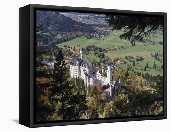 Neuschwanstein Castle, West of Fussen, Bavaria, Germany, Europe-Nigel Blythe-Framed Premier Image Canvas