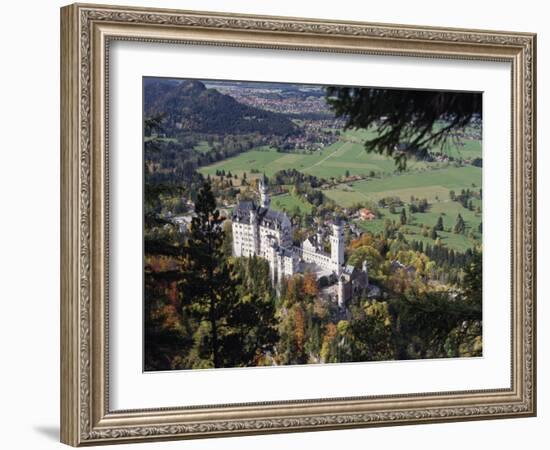 Neuschwanstein Castle, West of Fussen, Bavaria, Germany, Europe-Nigel Blythe-Framed Photographic Print