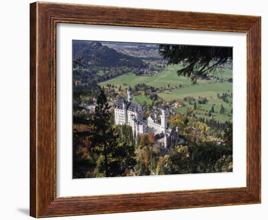 Neuschwanstein Castle, West of Fussen, Bavaria, Germany, Europe-Nigel Blythe-Framed Photographic Print