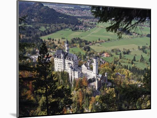 Neuschwanstein Castle, West of Fussen, Bavaria, Germany, Europe-Nigel Blythe-Mounted Photographic Print