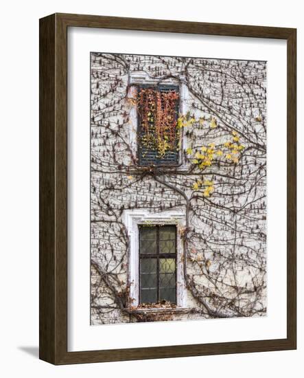 Neustift Monastery Courtyard During Autumn. South Tyrol, Italy-Martin Zwick-Framed Photographic Print