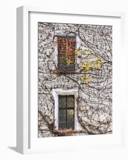 Neustift Monastery Courtyard During Autumn. South Tyrol, Italy-Martin Zwick-Framed Photographic Print