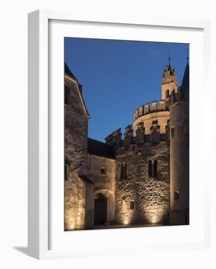 Neustift Monastery Near Brixen in Autumn, Exterior. South Tyrol, Italy-Martin Zwick-Framed Photographic Print