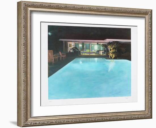 Neutra Pool House-Theo Westenberger-Framed Photographic Print