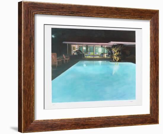 Neutra Pool House-Theo Westenberger-Framed Photographic Print