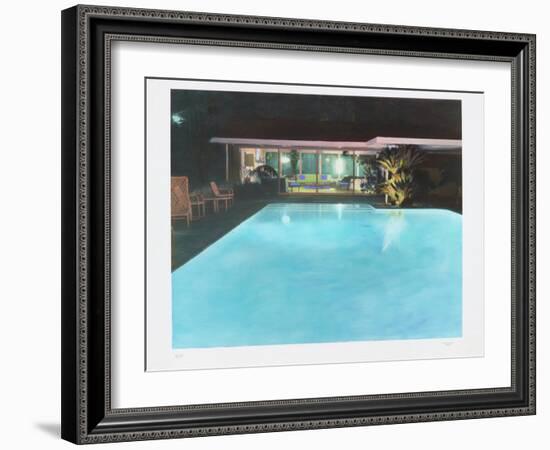 Neutra Pool House-Theo Westenberger-Framed Photographic Print