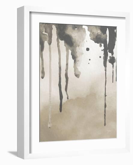 Neutral Abstract 1-Diane Stimson-Framed Art Print